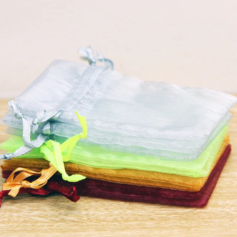 Оптовая продажа, Ювелирный Прозрачный мешок из органзы с логотипом