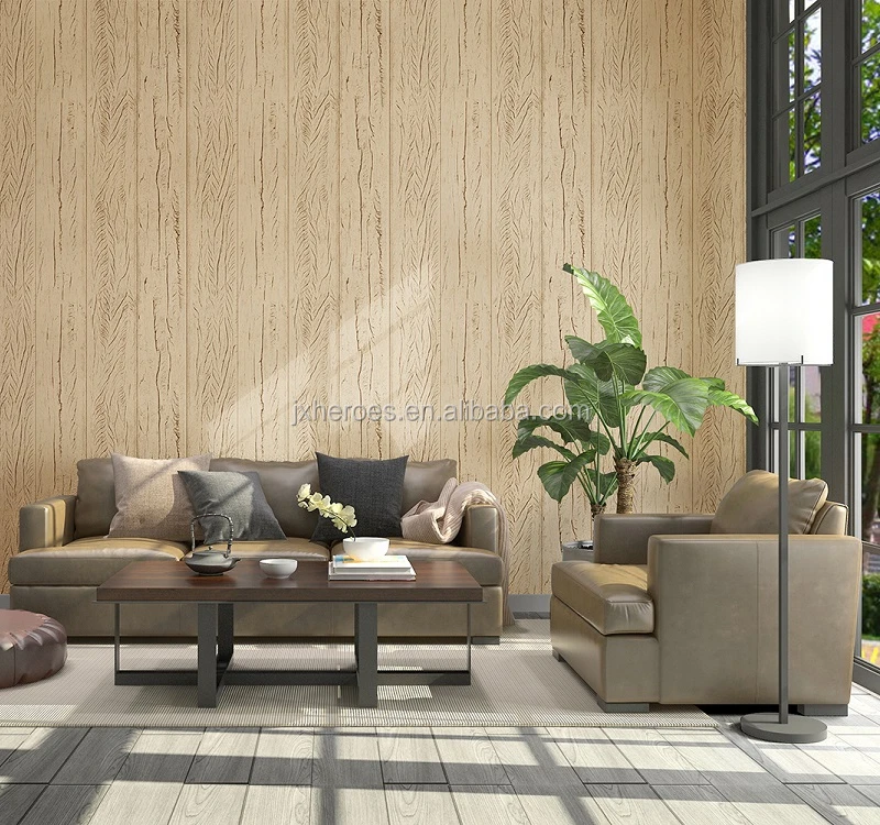 Minimalist Style Old-fashioned Cracked Wood Pattern Sofa Background Wall Dining  Room Decorative Wallpaper - Buy Wood Wallpaper,Room Wallpaper,Living Room  Wallpaper Product on 