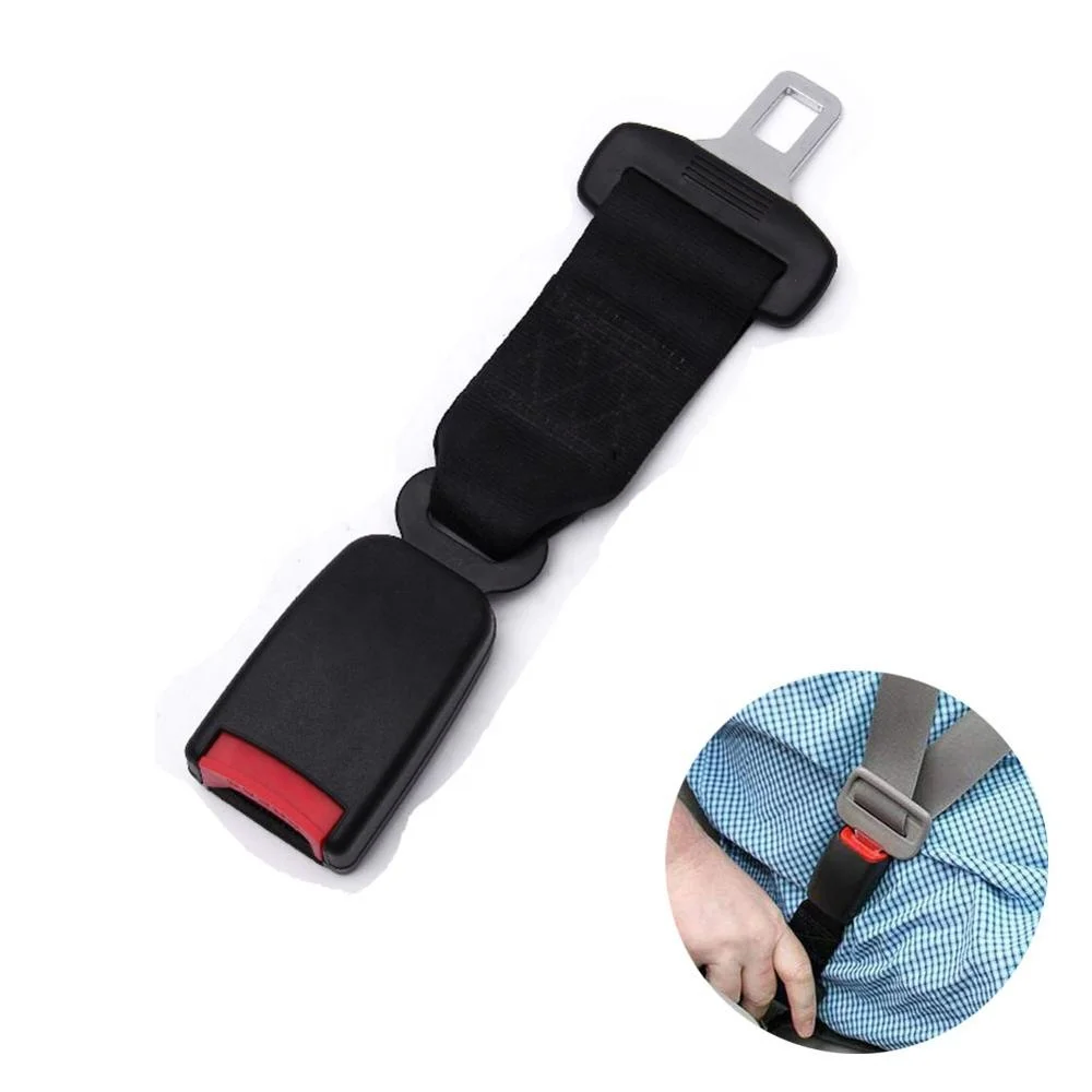 13.8 inch 7/8 Metal Tongue 2 Pack Seat Belt Extender for Universal Car Longest Seat Belt Extension for Child Safe Seat Obese Men Pregnant Women 