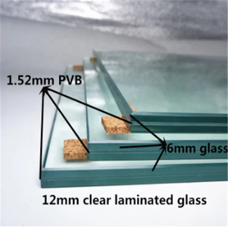 Tempered Laminated Glass Laminated Glass Cost Per Square Foot Cheap