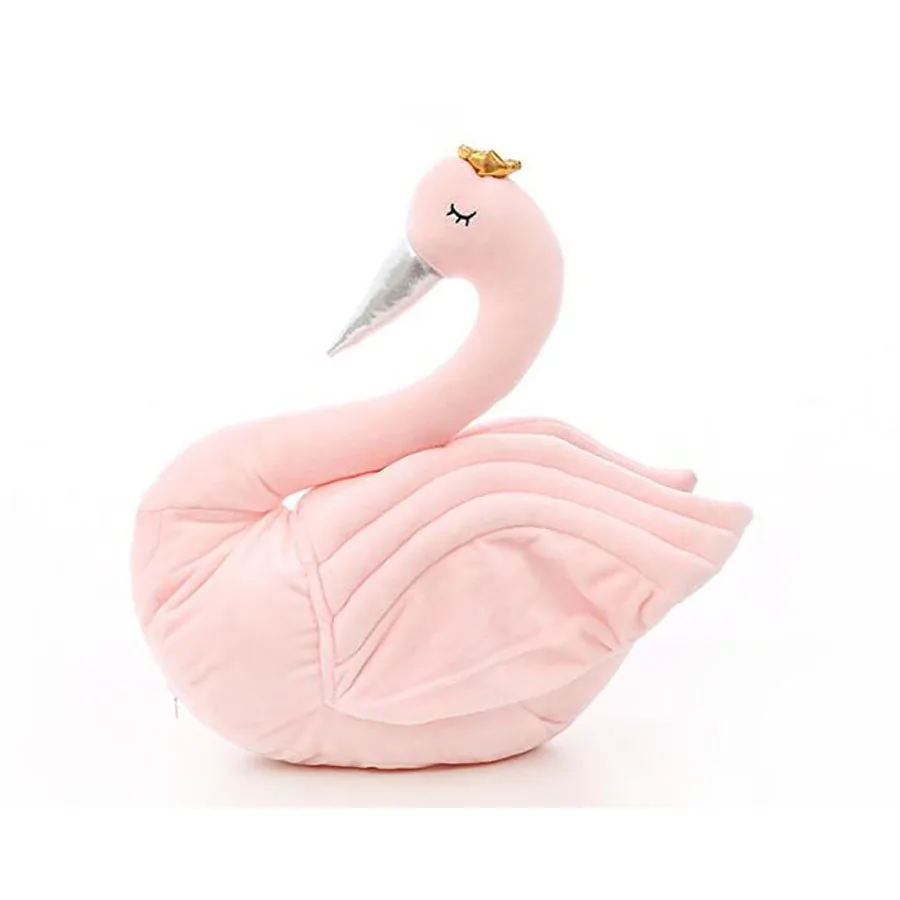 pink swan stuffed animal