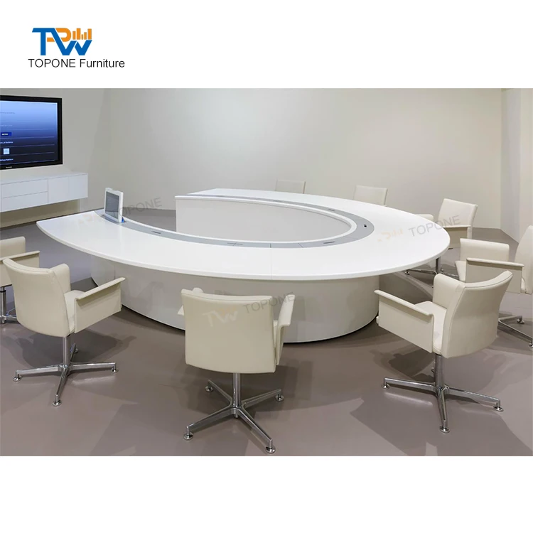 Half circle deals conference table