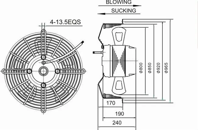 Axial Cooling Fan, 800mm, 380V/400V/460V - detail 8