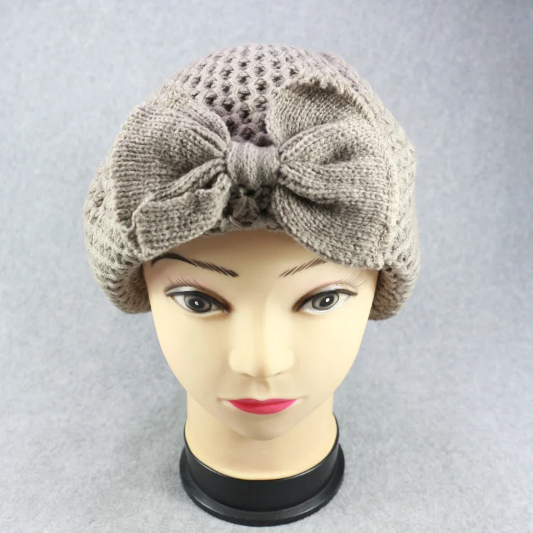 HZM-16285 низкая цена индивидуальный логотип мягкий корейский Стильный цветочный берет с