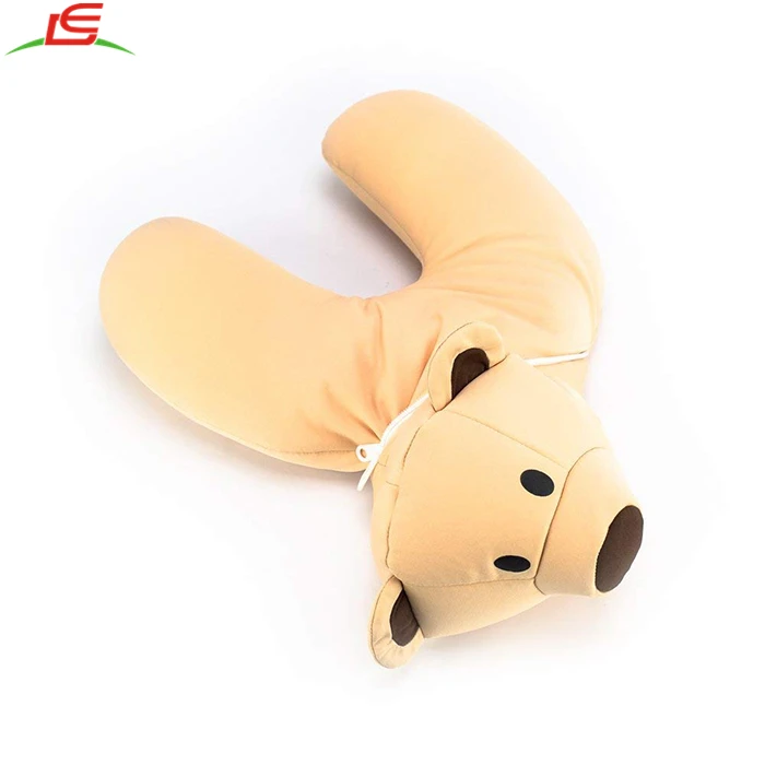 Travel Pillow Convert to Teddy Bear Neck Pillow
