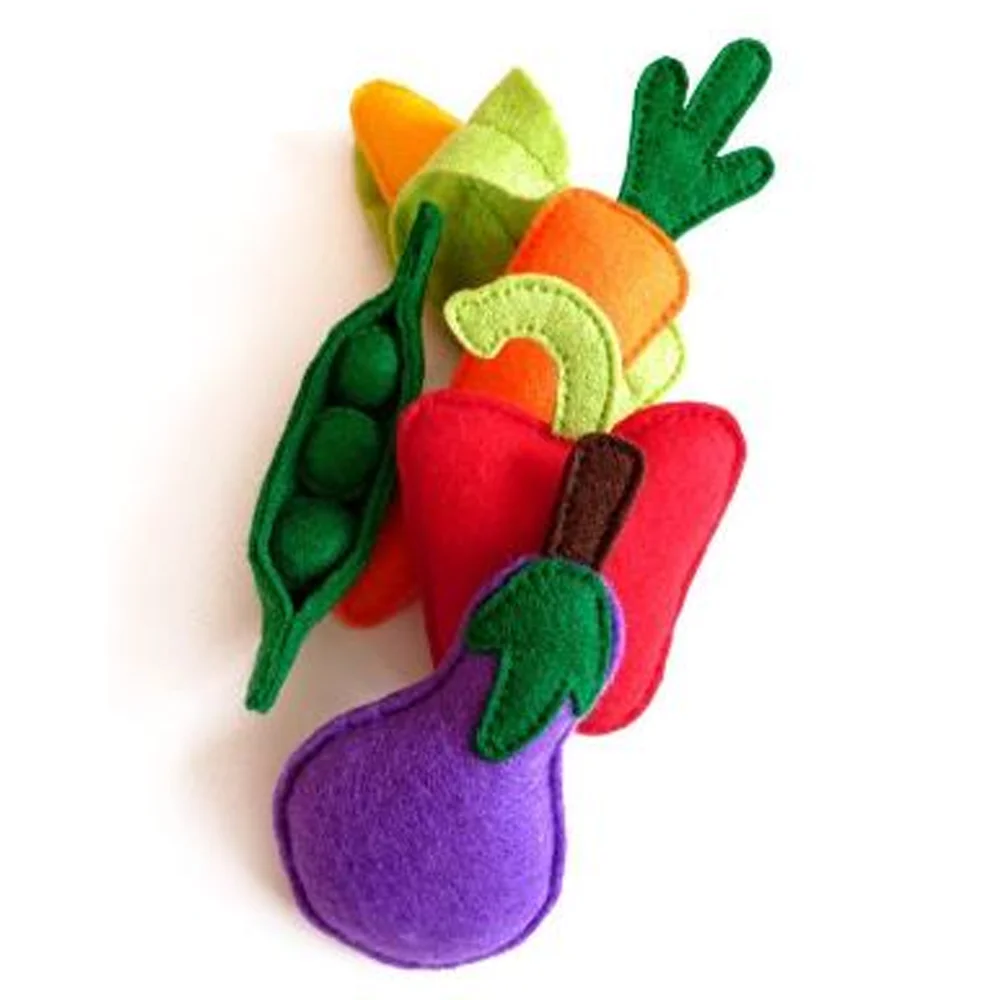 Promotional Custom Soft Felt Fabric Vegetable Toys