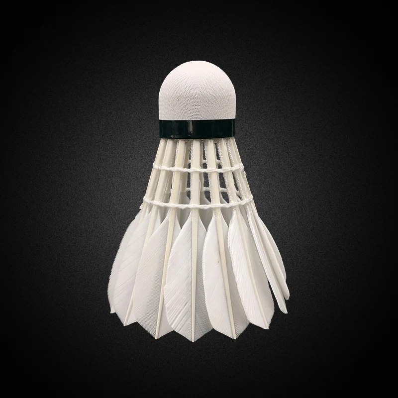 Высококачественный воланчик из гусиных перьев для бадминтона linton от китайского