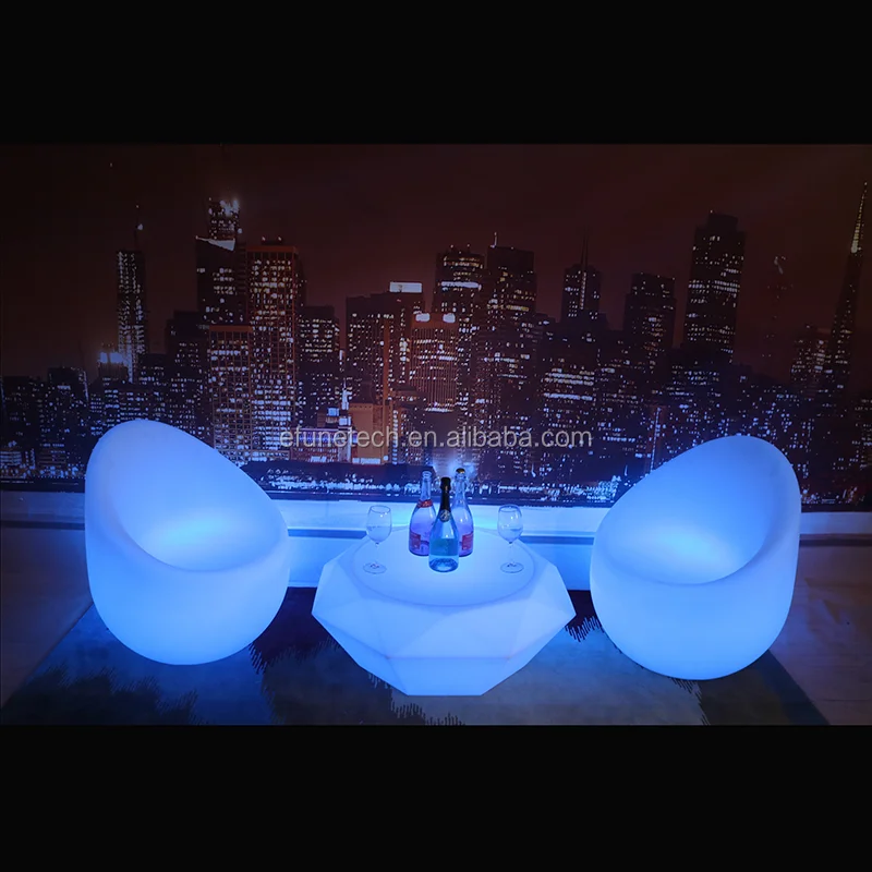 Professional Manufactured Custom Color Changing RGB bar Led Lighted Inflatable Furniture with Remote Control
