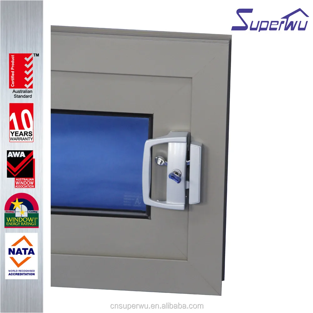 Aluminum sliding window with internal blind for commercial use with double gazed