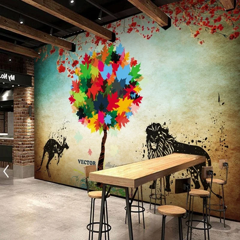 雲母の壁紙3dオリジナル油絵孔雀ヨーロッパのフルハウスの背景壁画壁画