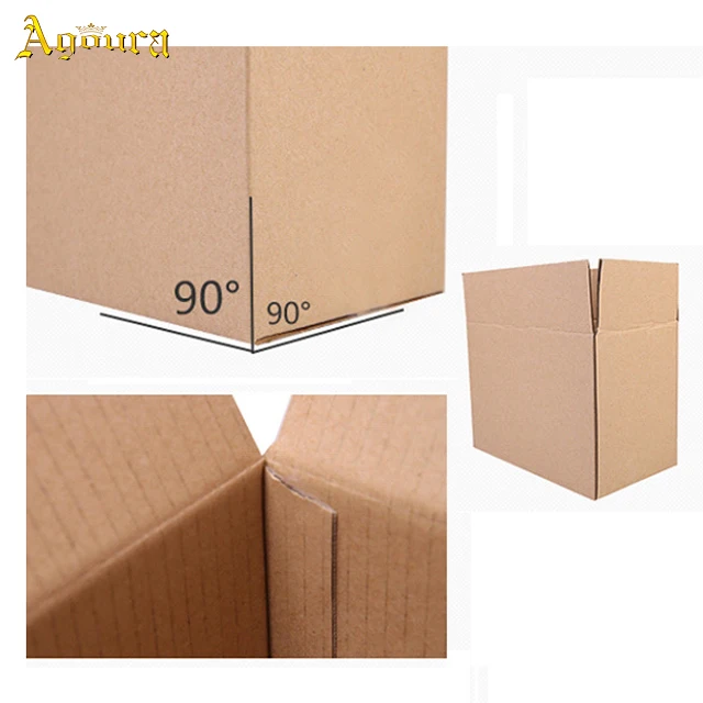 Customized Dimensions Acceptable Rectangular Carton Packaging Box Foldable Kraft Paper Box