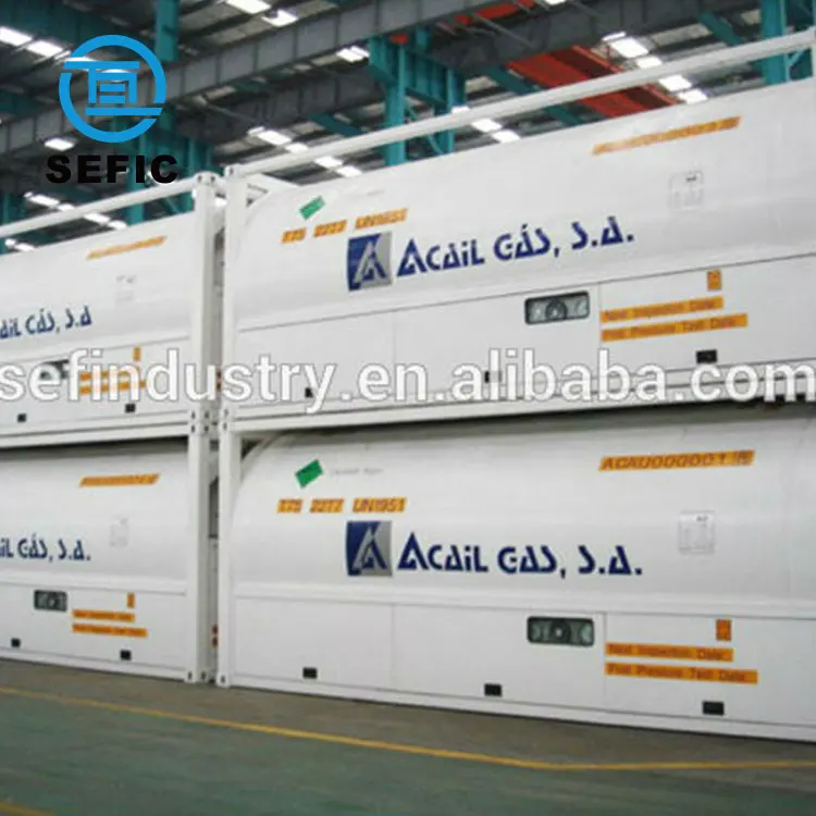 Контейнер для контейнера SEFIC 20 футов 20,8 м3 GB150/ASME T75