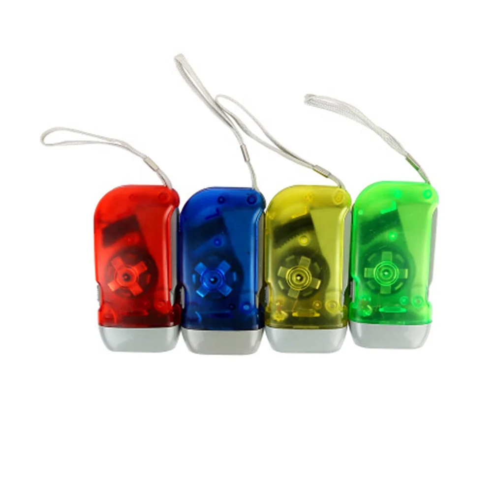 Mini Compact Hand Press Taschenlampe Manual Generator Shake Flashlights Outdoor Emergency Torch Light 3 LED dynamo Flashlight