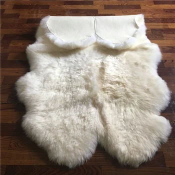Textiles Leather Products Finished Sheep skin rugs