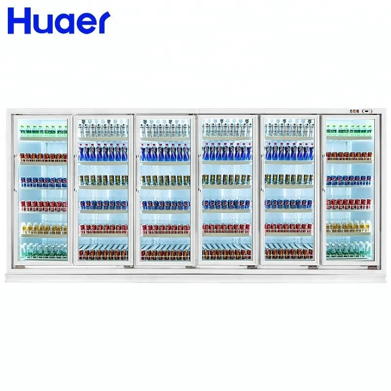 Convenience Store Beverage Cooler Refrigerator Upright Glass Door Chiller
