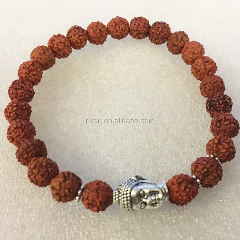 Buy DharmaObjects Hindu Natural Rudraksha 21 Beads Wrist Mala Bracelets  Free Pouch Online at desertcartINDIA