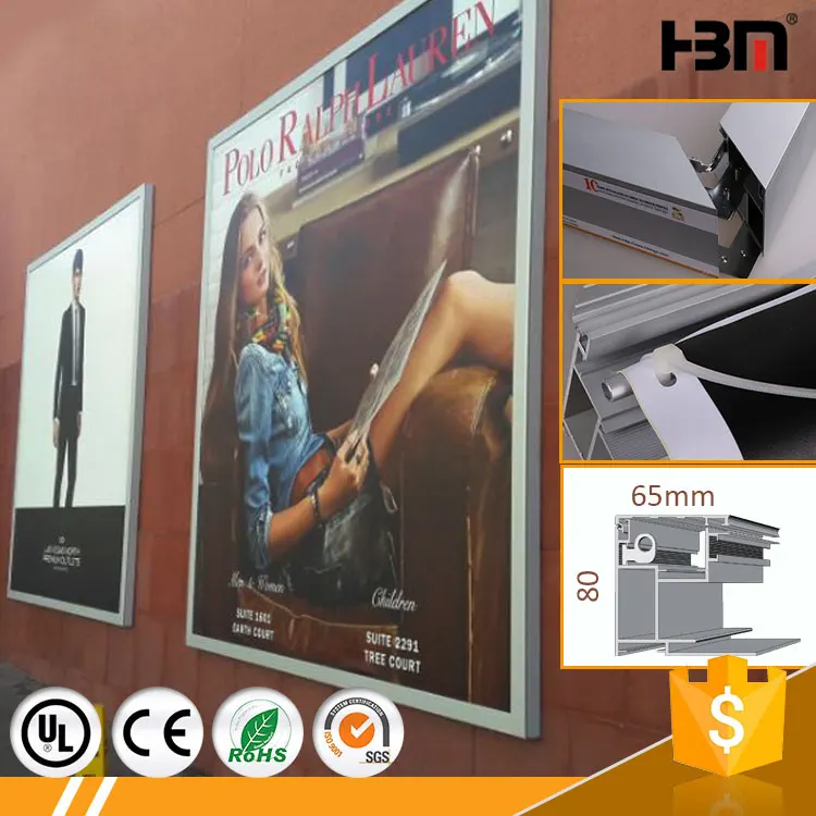 Быстрая смена плакат открытый кадра 100 мм оснастки открыть корпус из анодированного алюминия