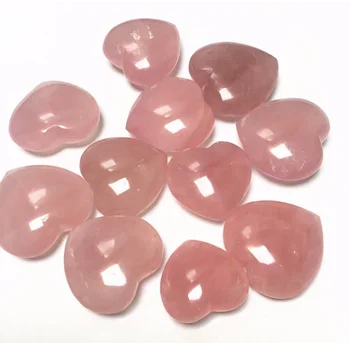 Wholesale Heart Shaped Rose Quartz Crystal Healing Chakra Gemstone natural rose quartz Hearts