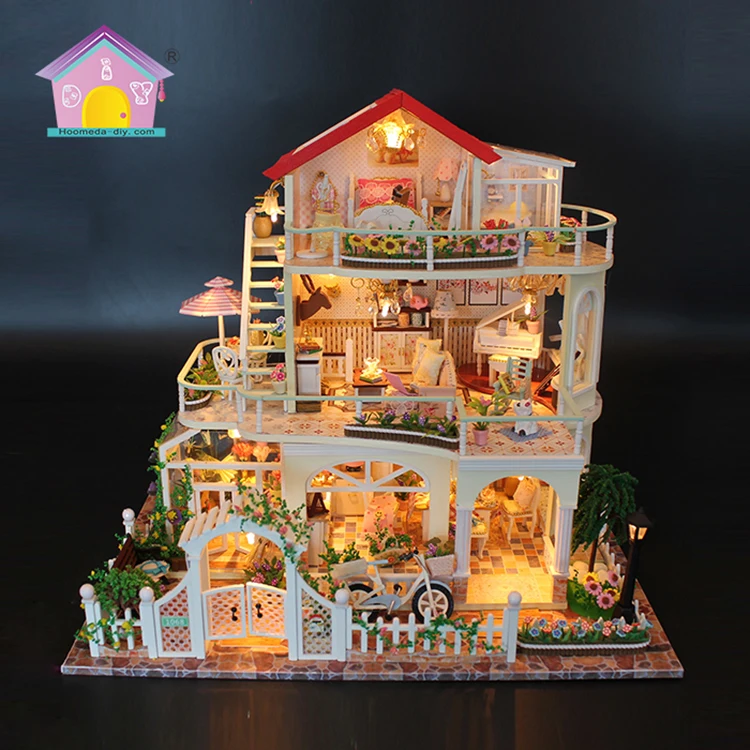 Juguetes en miniatura de lujo para casa de muñecas, casa de muñecas en  miniatura, bricolaje, juguete educativo para niños grandes, casa de  muñecas,