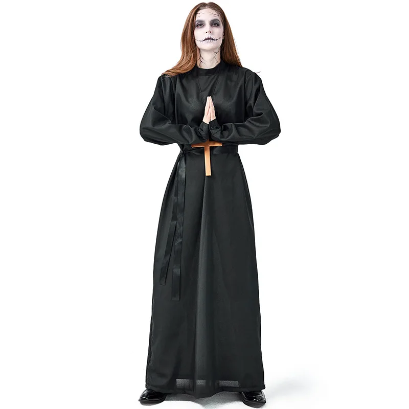 Halloween Revelry Horror Convent Ghost Nun Demon Nun Male Cross-dressing Movie Role Play