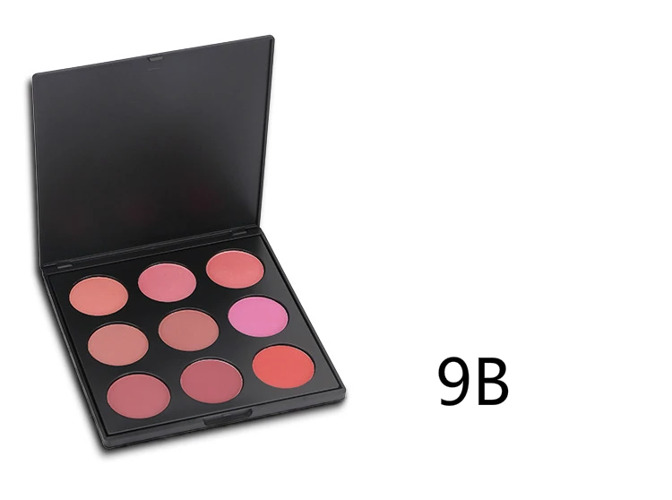 
Блестящая пудра, 9 цветов, без этикетки, макияж, румяна, бронзер, палитра с пользовательским логотипом 