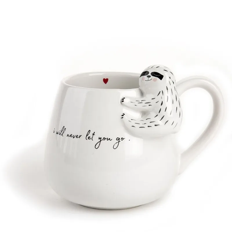 Custom Design Cute Sloth Ceramic Tea Cup Coffee Mug