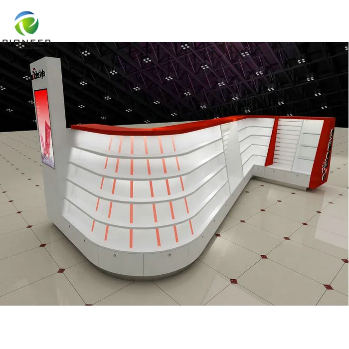 Изогнутые киоски для торговых центров Великобритании, стеклянные киоски для мобильных телефонов, киоски для сотовых телефонов, дисплеи для магазинов