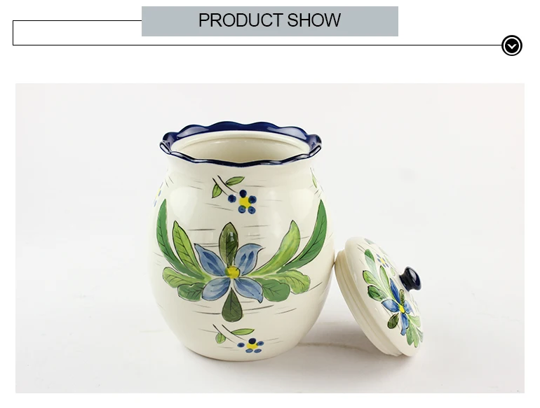 Wholesale Spice Small Container Ceramic Candy Jar Porcelain Condiment