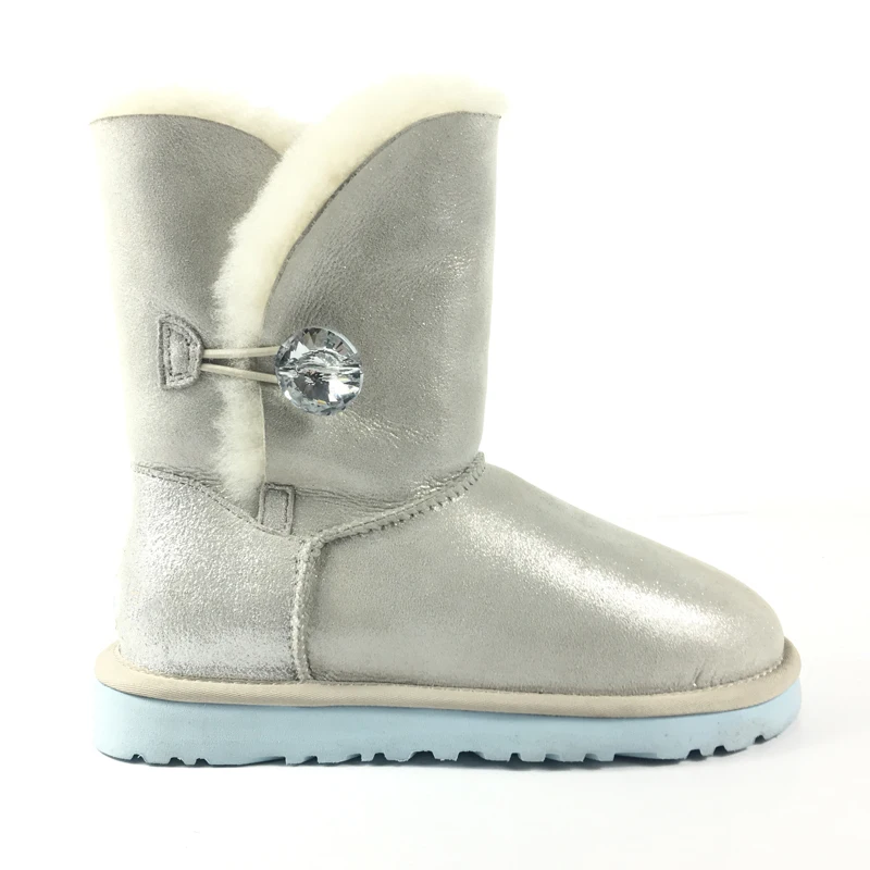 silver winter boots