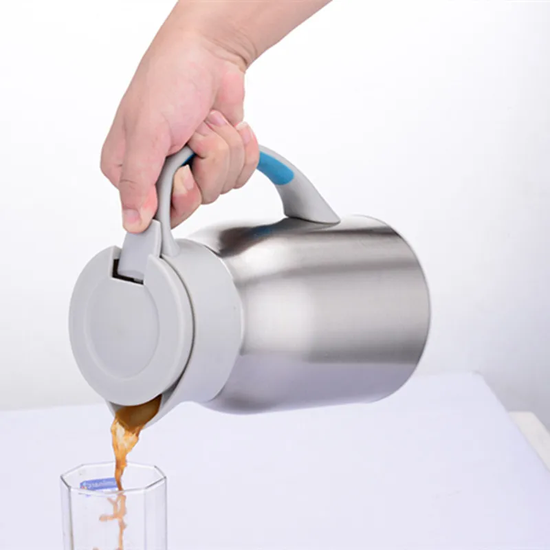 stainless steel brass silver color vacuum coffee pot heat