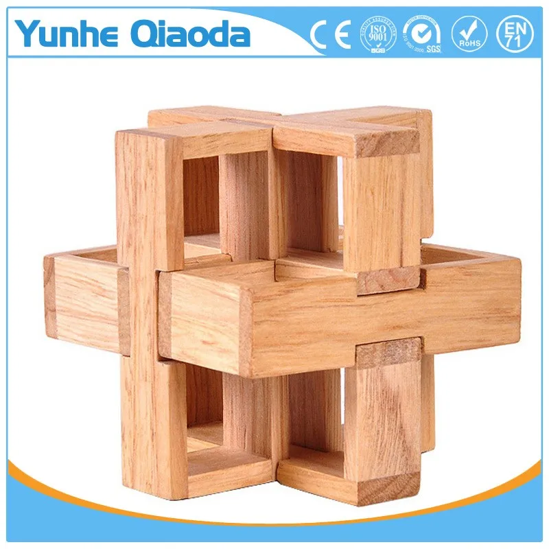 Luban замок IQ интеллектуальная деревянная реклама 3D волшебный куб