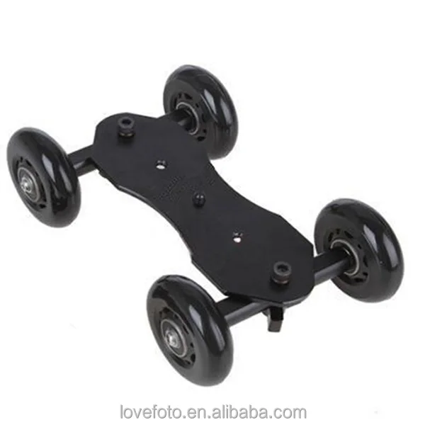 Mini Desktop Camera Rail Car Table Dolly Car Video Slider Track for DSLR