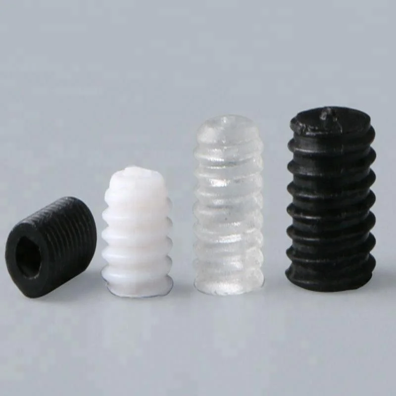 Slotted Nylon Plastic Set Screw With Flat Point