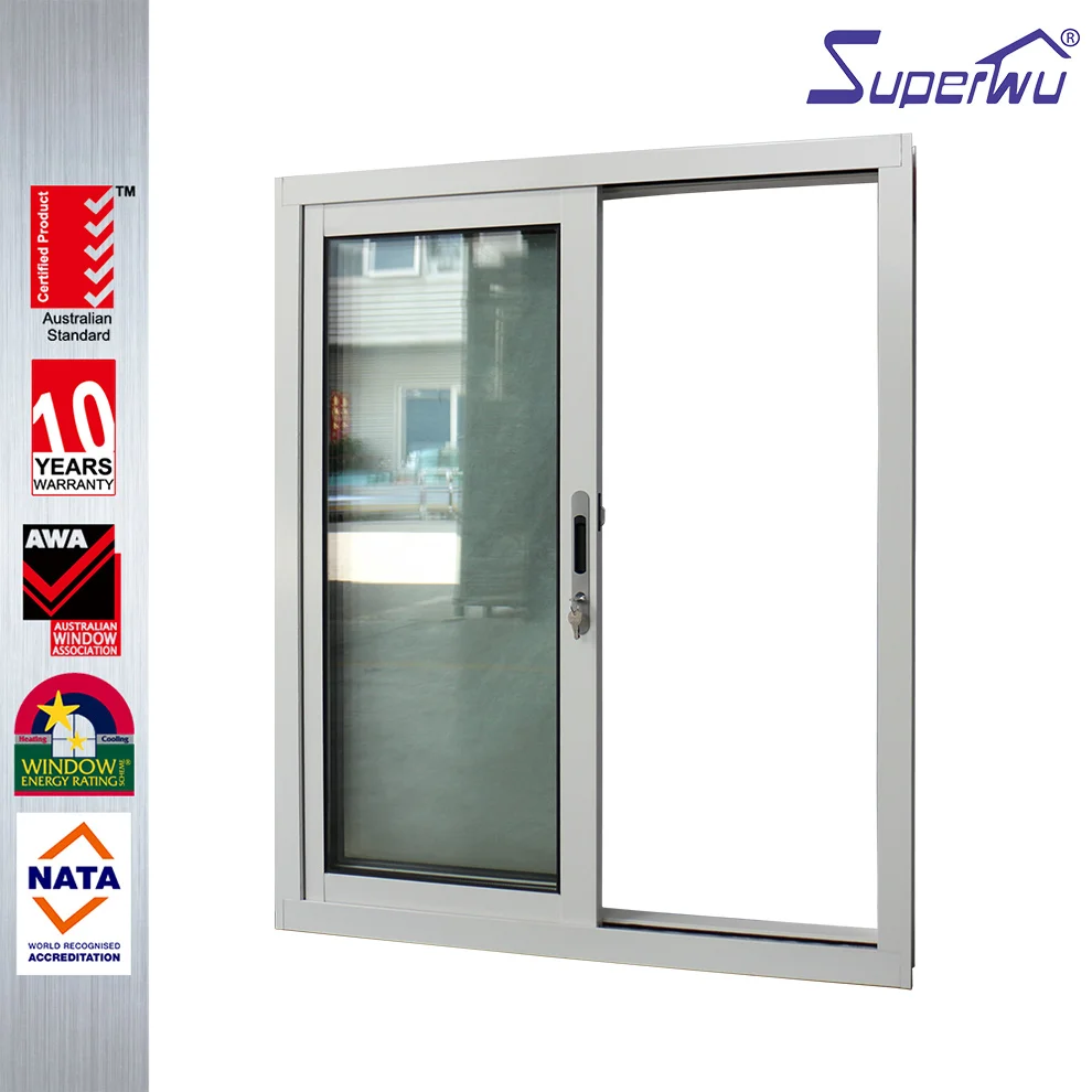 Hot sales commercial use glass sliding windows aluminium sliding window safety designs