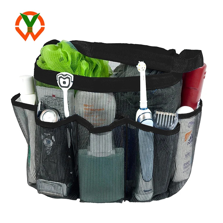 Подвесная Сумка-тоут для туалетных принадлежностей, органайзер для ванной, Сетчатая Сумка для душа с 8 отделениями для хранения