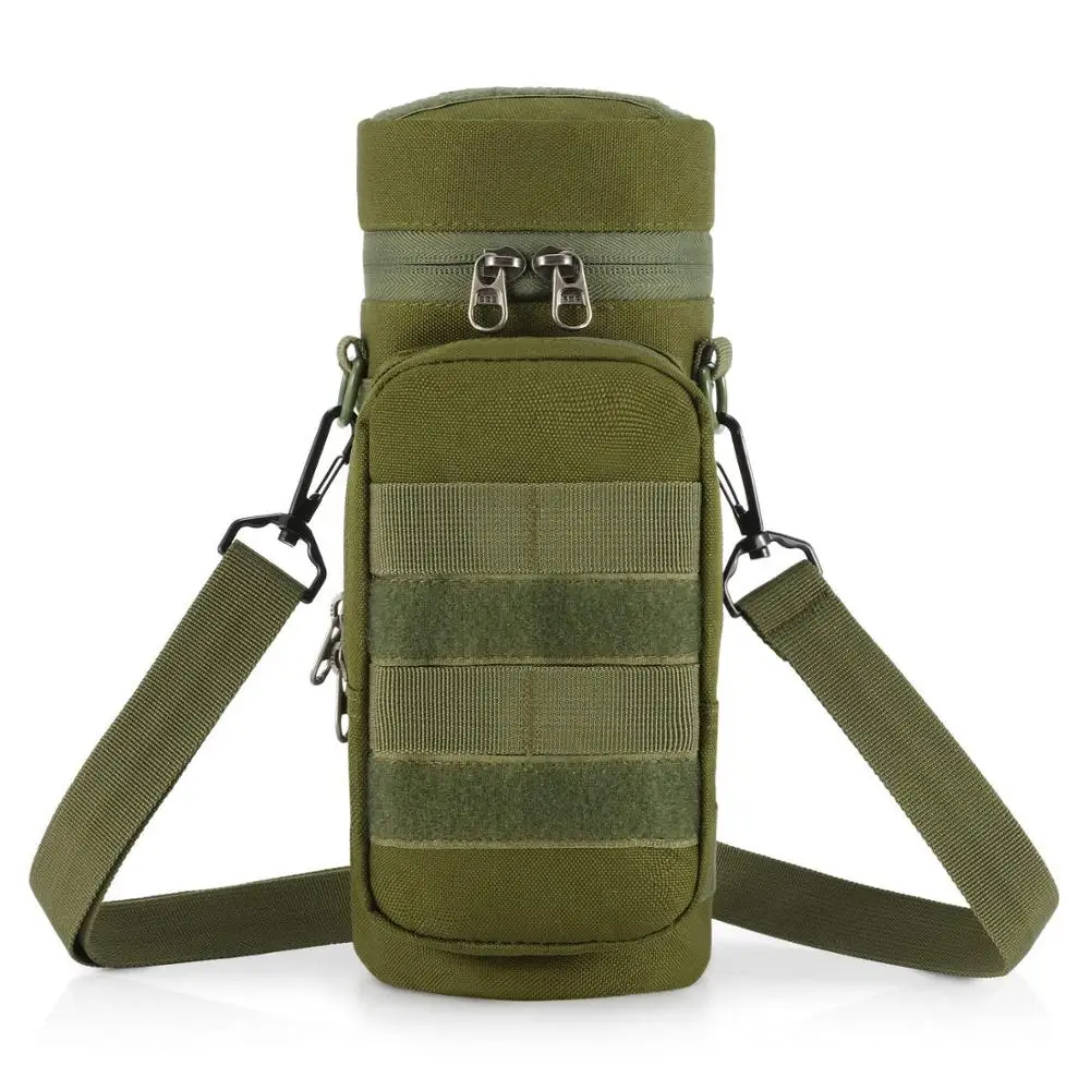 
 Оливковый Тактический мягкий чехол для бутылки с водой H2O, сумка для воды с сумкой для аксессуаров  