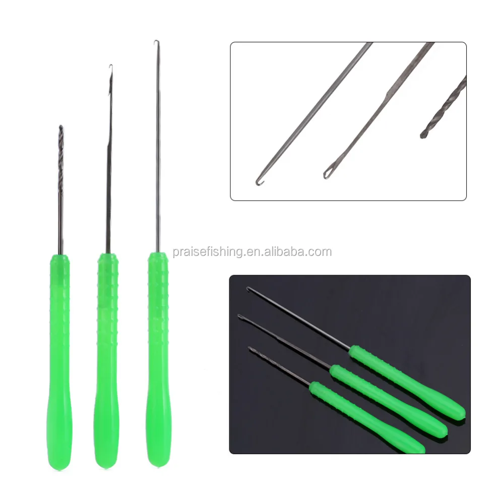 3 in 1 Combo Set Carp Fishing Rigging Bait Needle Fish Drill Tackle Tool