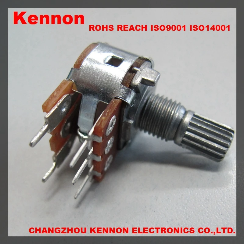 Rotary Potentiometer with Switch for Fan Speed Control B500K B20K Alpha Potentiometer PCB Pin