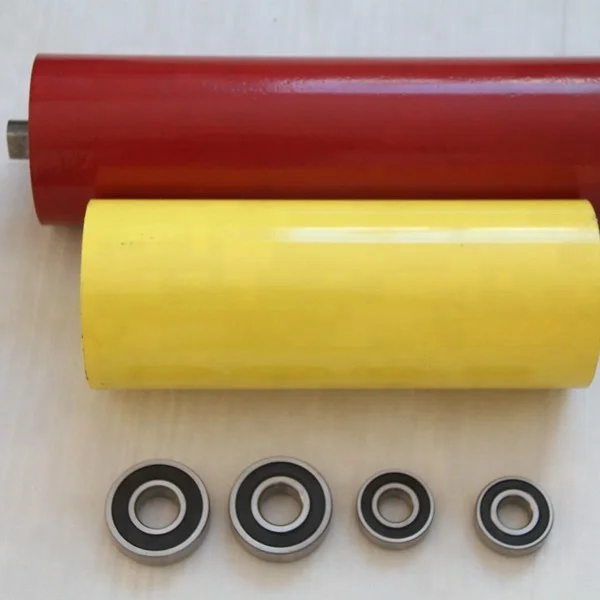 102mm Dia Water Proof Carrying Idler Equal Length Roll Trough Steel Conveyor Roller