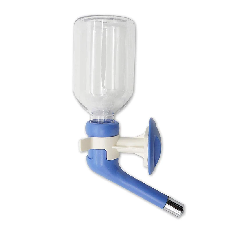 Pet Round Water Feeder Bottle & Nozzle No Drip Reusing Safe Drinking