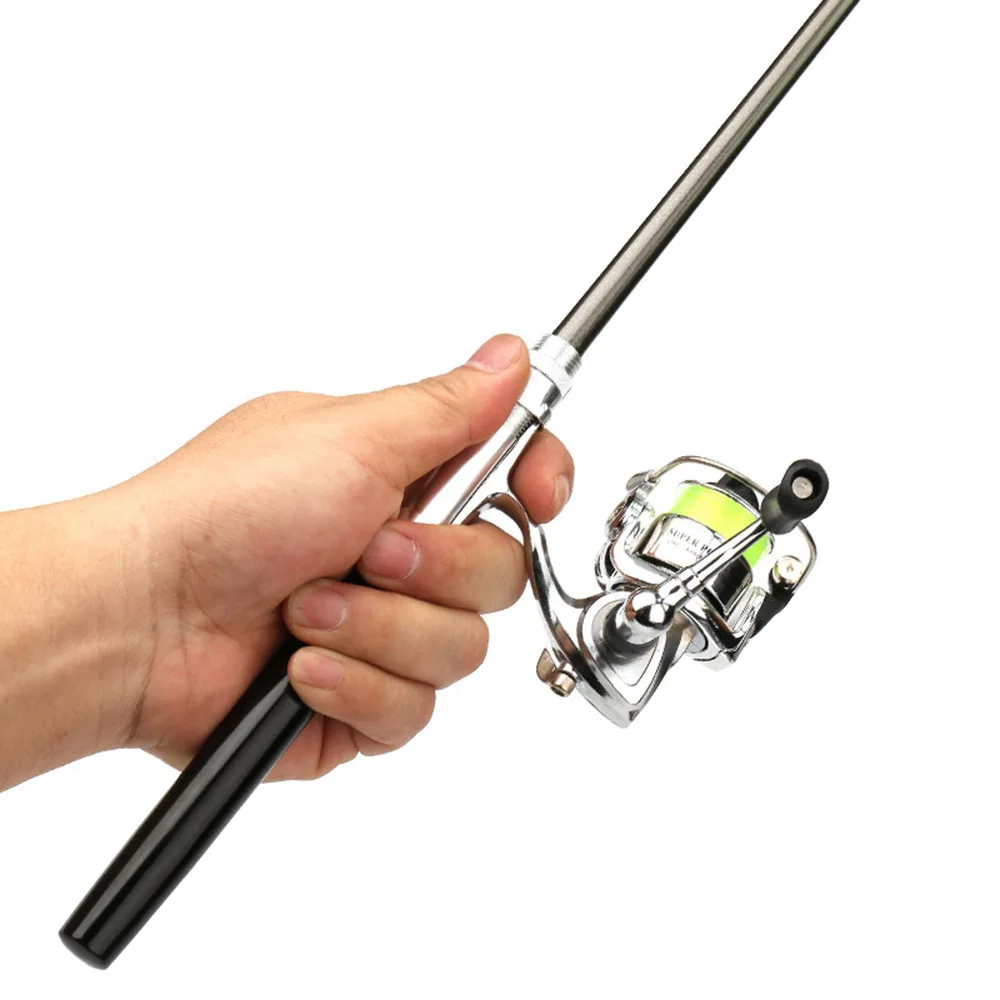 Mini Pen Fishing Pole Kit - Collapsible Rod & Reel Combo