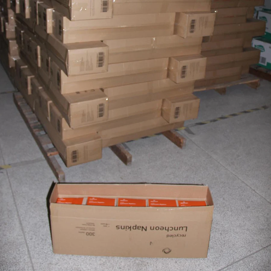 Brown Recycled Napkin Biodegradable & Compostable Napkin Food Safe