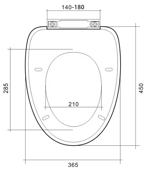 Customized Colorful Plastic WC Soft Close Elongated Model 019 Toilet Seat