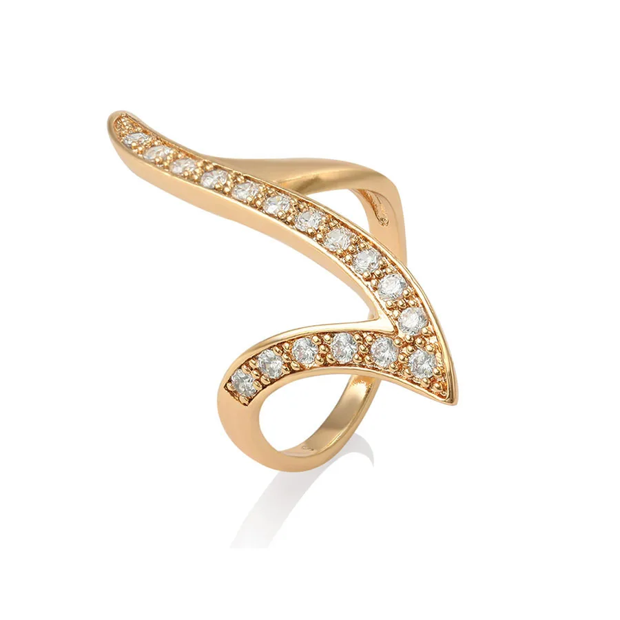 15530 xuping Newest Trending Item Most Popular Designer Delicate 18k Gold Filled Finger Ring