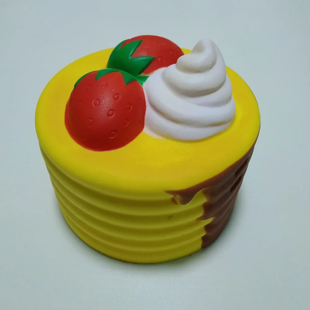 HOT Lovely Strawberry Cake Stress Reliever Scented Super Slow Rising Kids Toy 