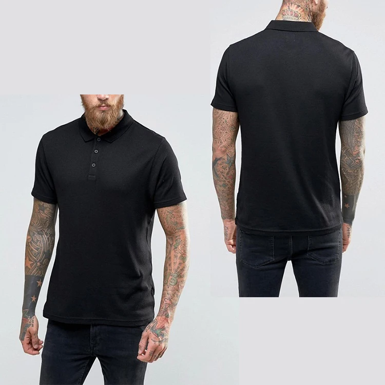 black polo shirt plain