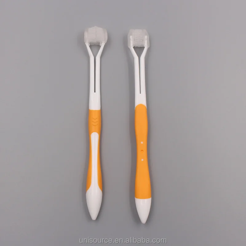 High Quality Pet Toothbrush Two Heads 360 Deep Cleaning Sided Bristles Manual Toothbrush With Soft Bristle