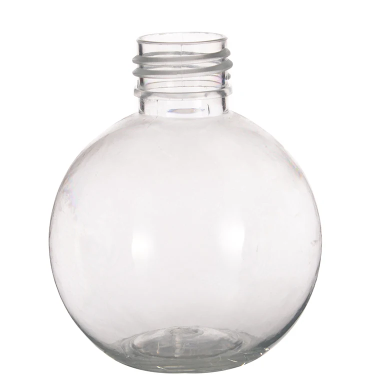 Empty clear PET 60ml 2oz Spherical Plastic Bottle Ball Shape Water Bottle