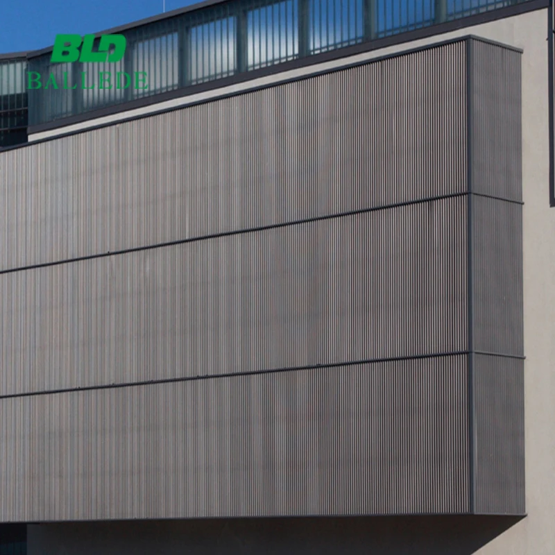 Aluminium Fins Louvres for Building Window Facade Cladding