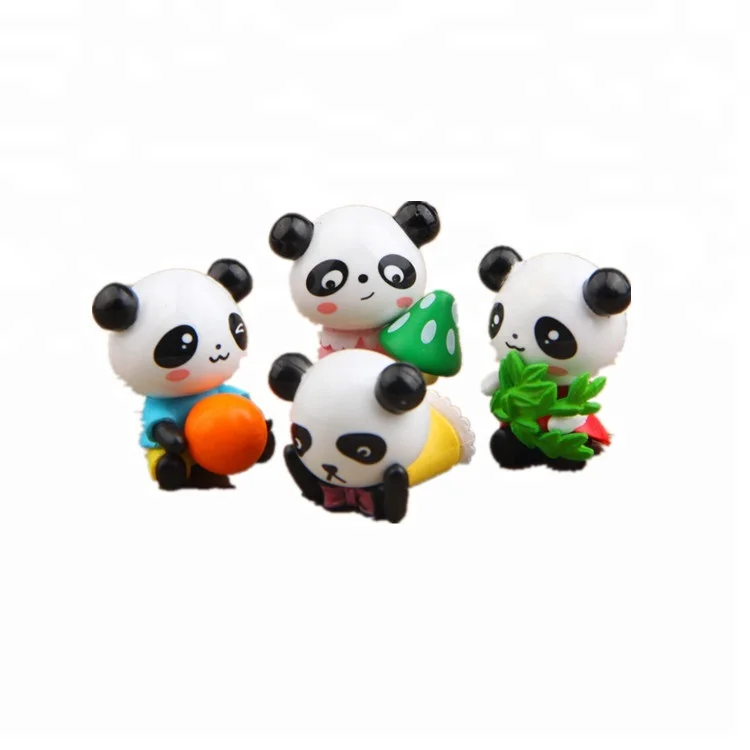 Yardwe 5 Pçs Panda Ornamento Topo De Bolo Decorações Tablescape